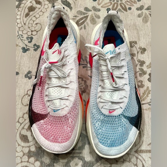 Nike Alphafly 3 Men's Road Racing Shoes Size 9 (M) / 10.5 (W) Pink/Blue/White - Picture 8 of 16